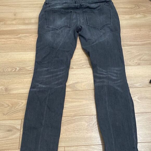 Free people dark gray wash overalls size small - Picture 5 of 8